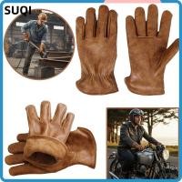 ราคา SUQI ถุงมือขับมอเตอร์ไซค์ แบบวินเทจลายไท-ได้ จากหนังวัวพรีเมียม สีน้ำตาลอ่อน สไตล์วินเทจ สำหรับขี่กลางแจ้ง (46307165972)
