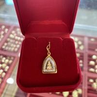ราคา จี้หลวงพ่อโสธร กรอบทองแท้90% เหมาะกับสร้อยขนาด 1สลึง ขนาดกว้าง0.5สูง0.6cm (18141443042)