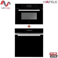 ราคา (Hafele) เตาอบ Multifunction แบบฝัง 80L 495.06.484 + ไมโครเวฟ Built-In Combi Microwave Oven 495.10.018 (495.07.644) (43272528280)