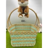 ราคา ตะกร้าเชือกมัดฟางทรงมน ขนาดกลางเส้นใหญ่ (9734139594)