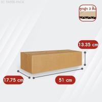 ราคา กล่องลูกฟูก 3 ชั้น 17.75x51.00x13.35cm (แพ็ค 20) กล่องกระดาษ กล่องกระดาษลูกฟูก ลังกระดาษ กล่องลัง กล่องแพ็ค (24833340481)