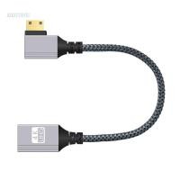 ราคา 3C Mini HDMIs ชายกับ HDMIs หญิงสายเคเบิลตัวเชื่อมต่อมุมการถ่ายโอนสัญญาณที่ชัดเจน (50957261929)