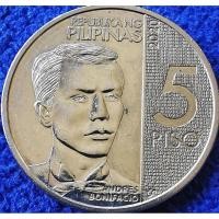 ราคา เหรียญ​ฟิลิปปินส์​ Philippines, (รุ่น​ใหม่), 5 Piso, ใช้แล้ว, #2457 (17990012229)