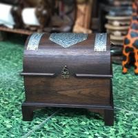 ราคา หีบไม้สักแบบโบราณ (ทรงโค้ง) กล่องไม้สัก กล่องเก็บของ (3248416375)