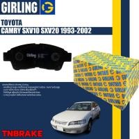 ราคา Girling ผ้าเบรคหน้า ผ้าดิสเบรคหน้า ผ้าเบรคหลัง Toyota Camry SXV20 ปี 98-02 Girling แคมรี่ ท้ายหงษ์ (24922907065)