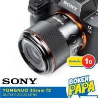 ราคา Yongnuo 35mm F2 DF DSM เลนส์ออโต้โฟกัส สำหรับใส่กล้อง Sony Mirrorless ( YN AUTO FOCUS Lens 35 mm F 2 ) ( AF ) (9813317840)