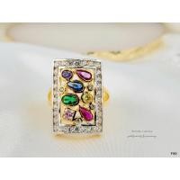 ราคา แหวนพลอยนพเก้า ฝังเพชร งานหุ้มทองคำแท้5ไม SIZE 7 8 9 10 (29639646915)