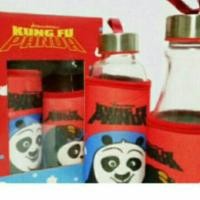 ราคา ขวดน้ำลายกังฟูแพนด้า ขวดน้ำพรีเมี่ยม ขวดแก้ว (1264309470)