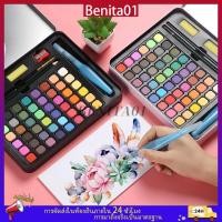 ราคา ชุดระบายสีน้ำ สีน้ำก้อน 36 สี 48 สี มาพร้อม ปากกาพู่กันน้ำแบบเติม ดินสอ พู่กัน กระตุ้นจินตนาการของเด็กๆ สีผสมสีสําหรับวา (40460588465)