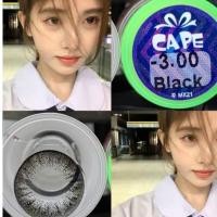 ราคา คอนแทคเลนส์ รุ่น Cape black แบรนด์ Pretty doll ค่าสายตาปกติ ถึง - 3.50 เลนส์นิ่มใส่สบายตา (19886664220)