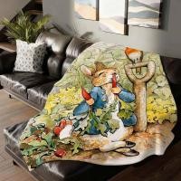 ราคา การ์ตูน P-Peter R-Rabbit ผ้าห่มนุ่มและเป็นมิตรกับผิวสําหรับที่นอนเตียง Napping ผ้าคลุมเตียง All Seasons ผ้าพันคอ (45156064330)