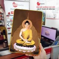 ราคา ภาพวาดพระพุทธรูปศากยมุนีและใบโพธิ์ไม้กระจกคุณภาพสูง (27290041581)