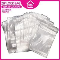 ราคา [GMTRACK] ZBM 3X4 นิ้ว 100 ชิ้น ZBM ADHESIVE ZIP LOCK ถุงพลาสติก (23168802432)