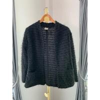 ราคา เสื้อคลุมขนฟรุ้งฟริ้งสีดำ Blazer The White Night C8 (28053563304)