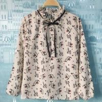 ราคา เสื้อคอจีนลายดอก (768584712)