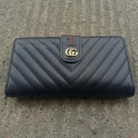 ราคา กระเป๋าสตางค์ผู้หญิง/LONG PU LEATHER WALLET (43814759524)