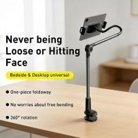 ราคา ขาจับโทรศัพท์ for IPad แบบหนีบโต๊ะ 360องศา ที่หนีบจับมือถือ Mobile Phone Stand Holder Mobile & Tablet Universal (46203164302)