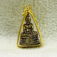 ราคา จี้หลวงพ่อโสธร หลวงพ่อโสธร เลี่ยมกรอบสีทอง 2.3x3.5 หนา0.5 เซนติเมตร (48750189134)