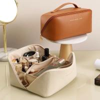 ราคา พร้อมส่งในไทย กระเป๋าเครื่องสำอาง 5 ช่อง หนัง PU กระเป๋าใส่เครื่องสำอางค์ ทรงหมอน พาพาสะดวก จุของได้เยอะ (28425846712)