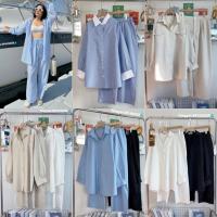 ราคา ชุดเซ็ท 2 ชิ้น เสื้อเชิ้ตแขนยาว+กางเกงขายาวเอวสม็อครอบ ไซส์ใหญ่ สาวอวบYY (29200376509)