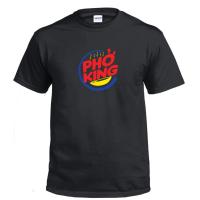 ราคา Pho King Burger เวียดนามเอเชีย Foodie Box โลโก้เสื้อตลกของขวัญผ้าฝ้ายเสื้อยืด (46407588896)