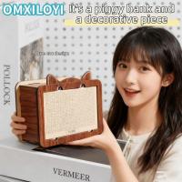 ราคา ออมซิโลยี กล่องเก็บเงิน,การ์ตูนแมวออกแบบกระปุกออมสินไม้,พร้อมโล่เคาน์เตอร์ความจุขนาดใหญ่นํามาใช้ใหม่เงินการจัดเก็บธนาคารสําหรับผู้ใหญ่และเด็ก (55456821091)