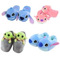 ราคา 28 ซม.เด็ก Yoda ตุ๊กตาของเล่น Stitch Star Wars Plush รองเท้าแตะอุ่นในร่มบ้านฤดูหนาวรองเท้ารองเท้าแตะคริสต์มาสของขวัญ (50454121312)