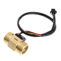 ราคา kiss*Flow Sensor G3/4" DN20 Copper Hall Effect Liquid Water Flow Switch Sensor Meter (2178010793)