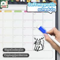 ราคา Magnetic Whiteboard Planner 2026 Weekly รายเดือนสติ๊กเกอร์ติดผนังแม่เหล็กปากกาสี Daily To Do List (46255763765)
