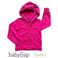 ราคา สินค้ามือสอง แบรนด์แท้ baby GAP เสื้อกันหนาว สำหรับเด็ก เสื้อแจ็คเก็ต แก็ป มีหมวก สี ไซส์ 5 ขวบ อก 26 นิิ้ว (26872980048)