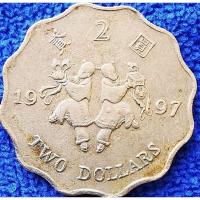 ราคา เหรียญ​ฮ่องกง​ Hong​ Kong, 2 Dollars, (รุ่น​พิเศษ​ฉลอง​คืน​สู่​จีน​แผ่นดิน​แม่), #​2691T, ใช้แล้ว (19973018312)
