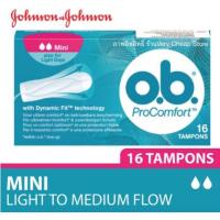 ราคา O.B Pro Comfort Mini ผ้าอนามัยแบบสอด โอ.บี.โปร คอมฟอร์ท ขนาดมินิ กล่อง 16 ชิ้น (7545316020)