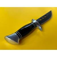 ราคา Columbia Fixed Blade Hunting Knife USA SABER Black Stainless Steel Blade Aluminum Handle (20276938577)