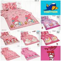ราคา TOTO ผ้าปูที่นอนลายการ์ตูนมายเมโลดี้ My Melody แท้ 100% ชุดเครื่องนอน 3.5/5/6 ฟุต นุ่มสบาย ไม่เป็นขุย MM71 M72 MM74 MM75 (29129931268)