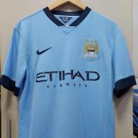 ราคา เสื้อแมนเชสเตอร์ ซิตี้ 2014-2015 Manchester city Home Shirt 2014-2015 แท้ (22059772618)