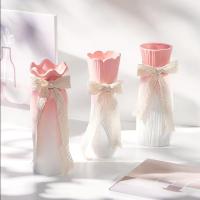 ราคา 【พร้อมส่ง】แจกันสีชมพูไล่เฉด แจกันเซรามิกดอกไม้แห้ง ทรงดอกบัว ของตกแต่งบ้าน (27192707560)