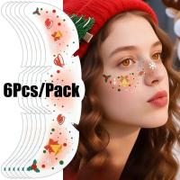 ราคา ชุดสติกเกอร์แต่งหน้า.Body Art Party Decal Kit สำหรับคริสต์มาส และ Temporary Tattoos (43418455661)