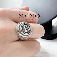 ราคา แหวนหัวนะโม เงินแท้ (ทรงมอญแกะลายไทย) (8888659462)