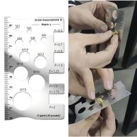 ราคา แผ่นวัดขนาดน็อต สแตนเลส วัดขนาดเกลียวน็อตและความยาว (51203504795)