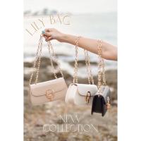 ราคา [พร้อมส่ง]Lily Bag✨ กระเป๋าสะพายข้าง ดีเทลสายโซ่สุดหรู crossbody ได้ (8162533707)
