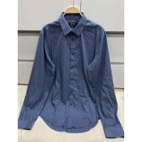 ราคา DKNY M เสื้อเชิ้ต ผ้าโพลีลายตารางเล็ก ผ้าดราก กระดุมหน้า ใส่สบาย (45200953671)