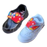 ราคา ADDA Iron man Super man มีไฟ รองเท้านักเรียนอนุบาลชายหนังดำ รองเท้าผ้าใบพละขาวอนุบาล (2010421836)