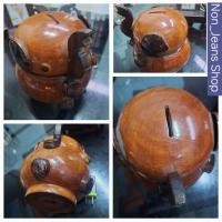 ราคา กระปุกออมสินไม้แกะสลักรูปช้าง งานเก่าเก็บสะสมไว้ ไม่ได้ใช้ครับ (49501326374)