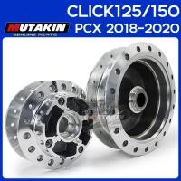 ราคา MUTAKIN ดุมกระจก กลึงเงา พร้อมลูกปืนบู๊ช CLICK125/125i CLICK150/150i PCX 2018-2020 ดุมหน้าดิสก์ ดุมหลังดรัม พร้อมใส่ (24472241285)