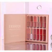 ราคา ส่งฟรี/แท้ เซ็ตลิป ลิปจุ่ม เนื้อแมท กันน้ำ Ershiqi Lipstick​ Tanako​ 12 สี ยกกล่อง! สีสวย กันน้ำ ไม่ตกร่อง แมท ติดทนนาน (3522051705)