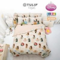 ราคา TULIP DELIGHT ชุดผ้าปูที่นอน ดิสนีย์ ปริ้นเซส Disney Princess Digital Print DLD028 สีครีม #เจ้าหญิง (27316922648)