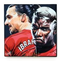 ราคา Zlatan Ibrahimovic & Paul Pogba Manchester United แมนยู รูปภาพ​ติด​ผนัง​ pop art ฟุตบอล​ กรอบรูป​​ ของขวัญ รูปภาพ (4848326134)