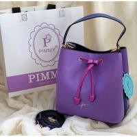 ราคา กระเป๋าpimmyถังม่วงใหญ่+pimmyแดงขน ราคาไลฟ์ (9406796548)