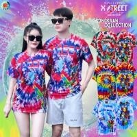 ราคา นัมทรัพย์ XStree เสื้อยืดมัดย้อมสงกรานต์ หมีมัดย้อม พิมพ์ลายไมโครไฟเบอร์ (28731346578)
