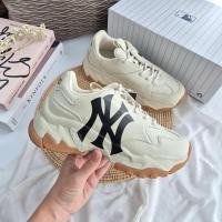ราคา พร้อมส่ง [ใช้โค้ด30%ลด฿1,000] ของแท้‼️ MLB Bigball Chunky A New York Yankees สีครีม logo NY สีดำ พื้นยาง embo (29712786540)